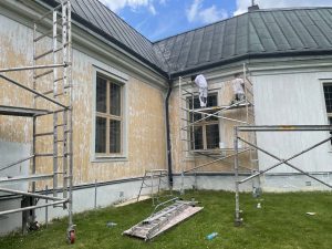 Läs mer om artikeln Målning av järnboås kyrka med linoljefärg